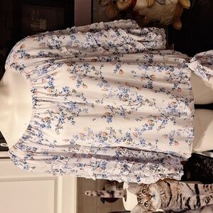 l  Vince Camuto floral pretty sleeve lining regular size top XL